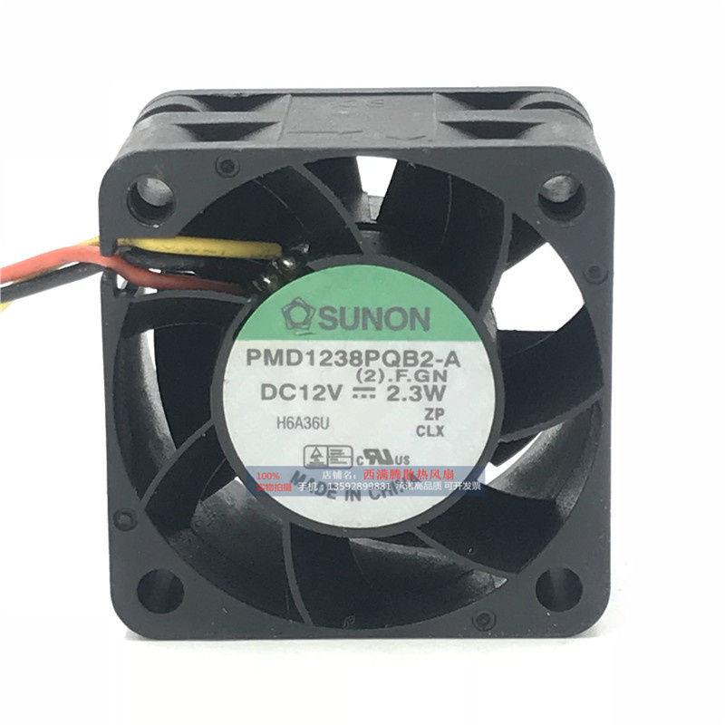 全新 PMD1238PQB2-A (2).F.GN 12V 2.3W 3828 散热风扇