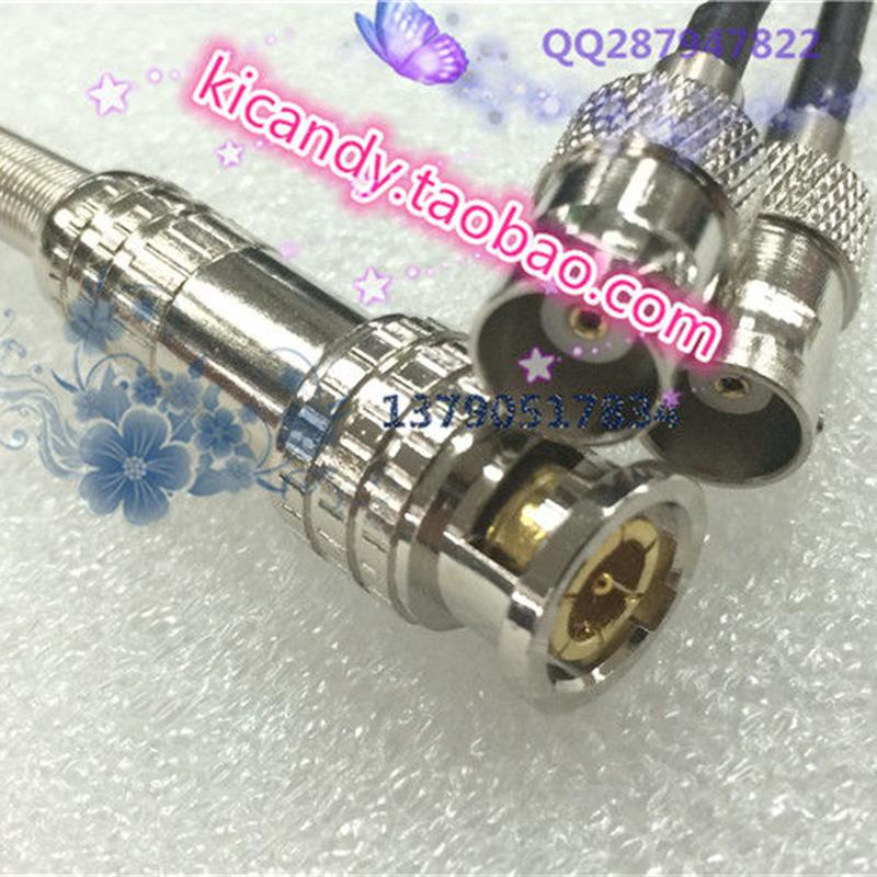 RF同轴信号线BNC-JKK一公两母转接线 Q9一分二射频视频转接线1米