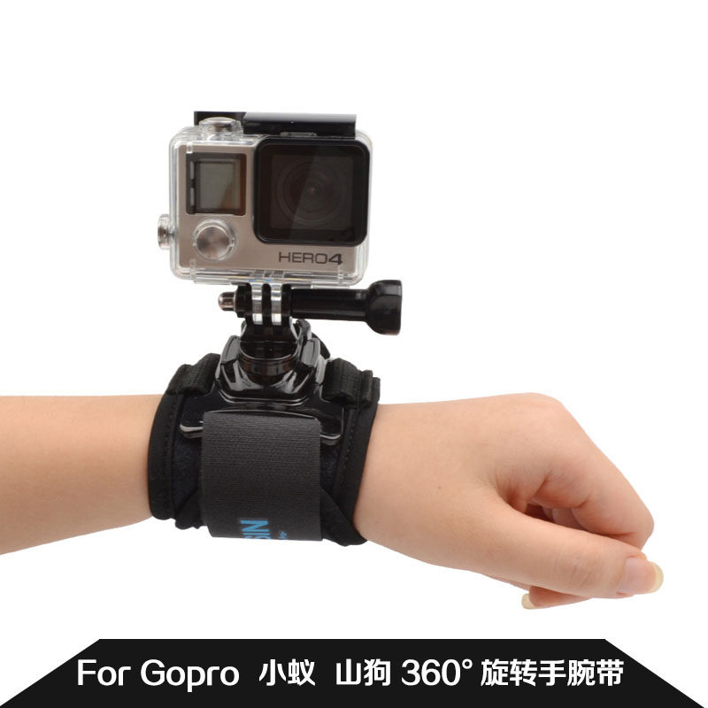 TELESIN Gopro Hero5Black/4/3+ 配件山狗小蚁可转向手腕带手臂带