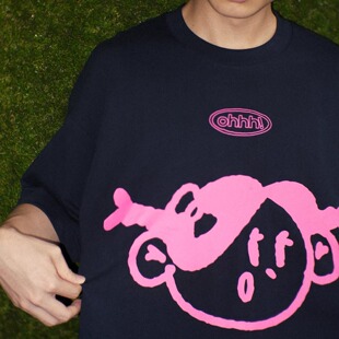 280g宽松T恤 员工服 ohhh 屙牌基础款