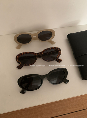 KWAN时尚复古jennie猫眼墨镜ins博主潮人同款防蓝光百搭太阳镜