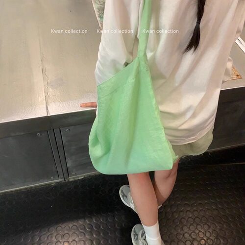 韩系多巴胺时髦帆布包单肩斜挎包