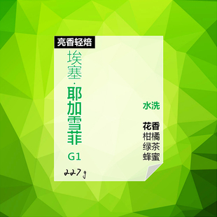 浅度烘焙咖啡豆 嗜趣 埃塞尔比亚孔佳水洗G1 耶加雪菲 227g 85分