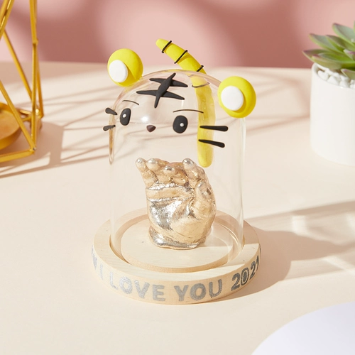 Трехмерные отпечатки рук и ног, детский стеклянный сувенир, DIY, в 3d формате