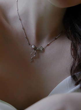 Littlejoys简约气质蝴蝶结项链