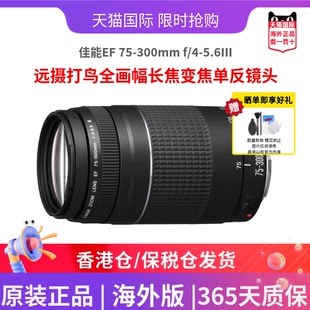 佳能EF 300mm 5.6III三代远摄打鸟全画幅长焦变焦单反镜头