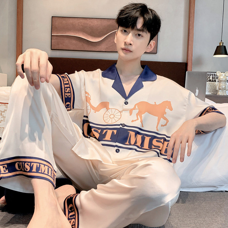 慕尚姿男冰丝透气家居服新品