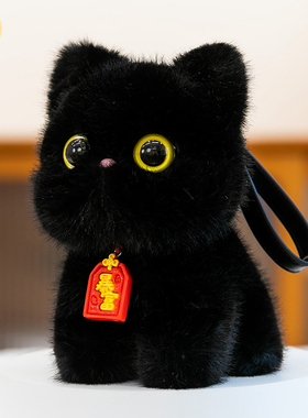 可爱猫咪包包背包小挂件玩偶小猫桌伴布娃娃毛绒玩具钥匙扣小公仔