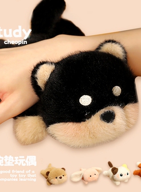 可爱掌中玩偶毛绒玩具桌面手腕垫玩偶告别鼠标手腕宝桌伴娃娃公仔