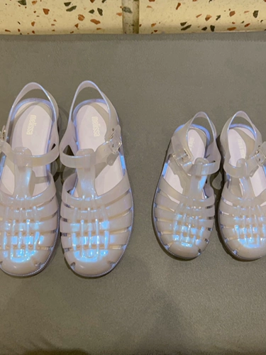 Детские плетеные нескользящие летние босоножки, семейный стиль, подходят для подростков