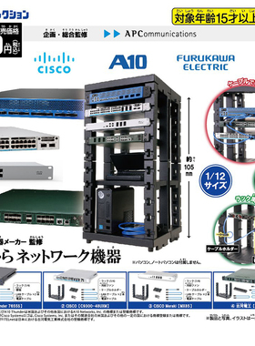 【现货】日本正版EPOCH 迷你网络设备服务器扭蛋 1/12掌上交换机