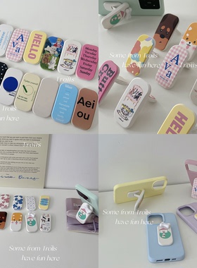 Trolls|韩国poptok推拉支架可横放竖放手持ins支架可适用液态硅胶