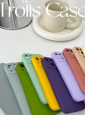 莫兰迪新色系！高级感纯色手机壳适用P80华为mate70pro苹果17/x300oppofindx8小米17x200极简风全包软壳防摔