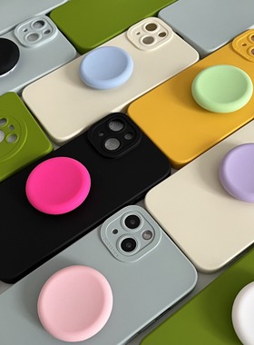 Trolls|小众高级感ins风DIY撞色泡泡支架机壳适用华为mate70/p80proiphone16小米17/findx8/VIVOx300全包软壳