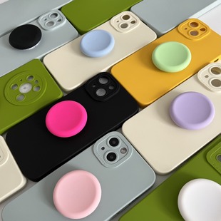 Trolls|小众高级感ins风DIY撞色泡泡支架机壳适用华为mate70/p80proiphone16小米17/findx8/VIVOx300全包软壳