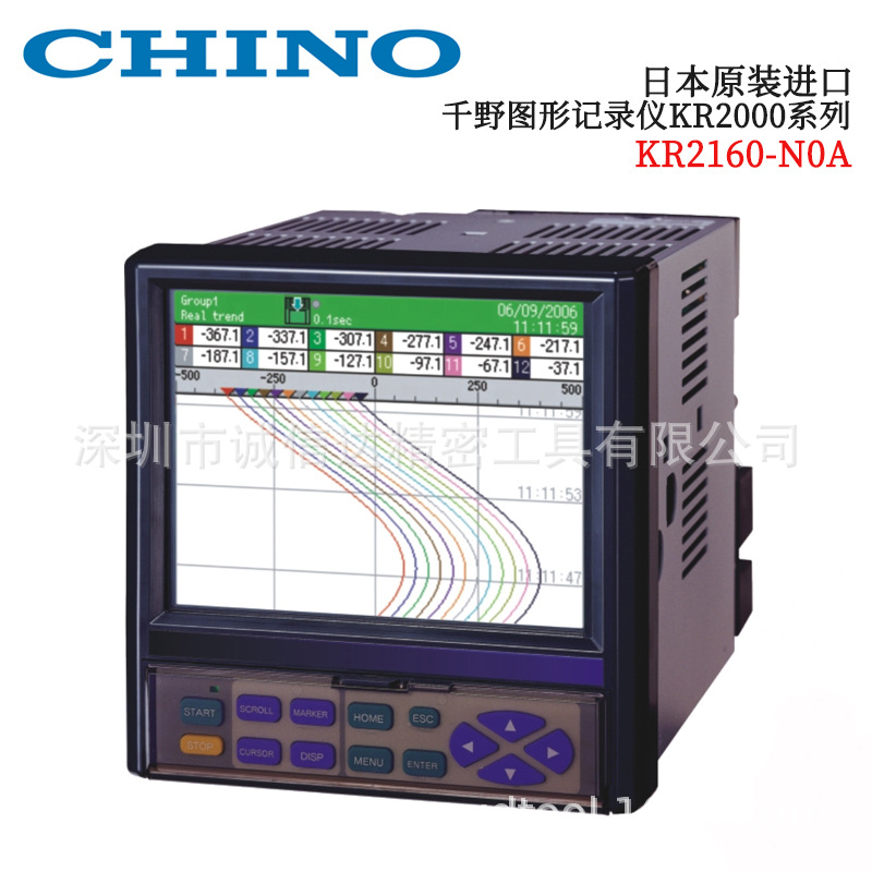 日本进口CHINO千野原装数显图形记录仪KR2120 2121 2160 2161-N0A
