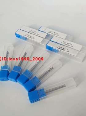特价55度铝用刀3刃钨钢铣刀直柄锥柄加长铣刀4*4D*50L-3T