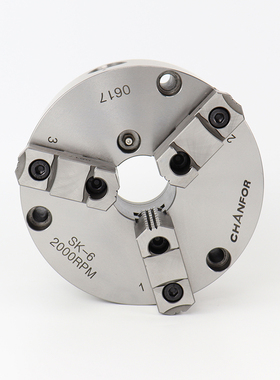 CHANFOR千鸿卡盘SK-8三爪强力手动夹头SK-6台湾千岛合资卡盘SK-5