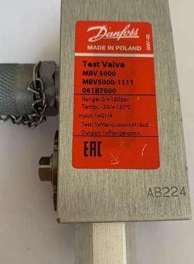 Danfoss 测试阀 MBV5000-1111/061b7