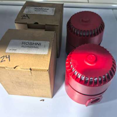 ROSHNI RO/R/D/M/L电子报警器，红色外壳，带通