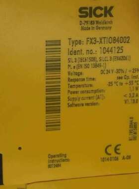 安全继电器FX3-XTIO84002订单号