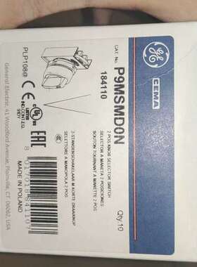 GE通用电气按钮开关型号：P9MSMD0N（184110）