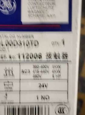 GE接触器 型号CL00D310TD，24V线圈，适用于38