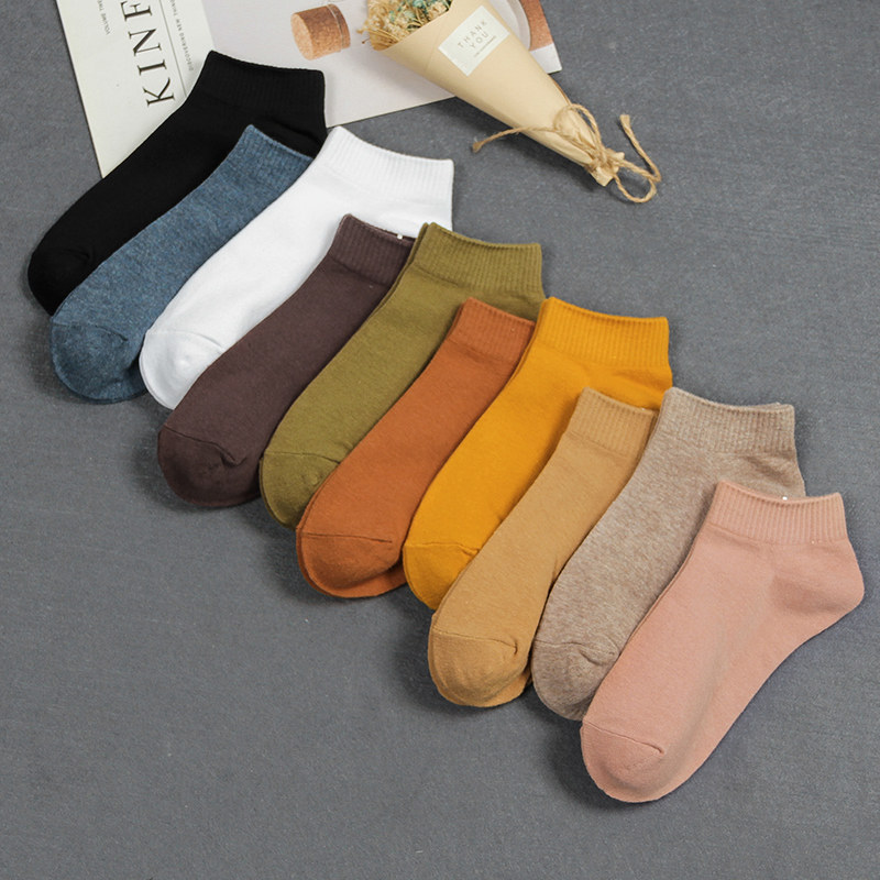 袜子女士短袜浅口韩国版可爱隐形纯色棉薄款低帮春秋夏季天ins潮,女士内衣/男士内衣/家居服,短袜,淘宝优惠券,粉丝福利购,淘宝优惠卷