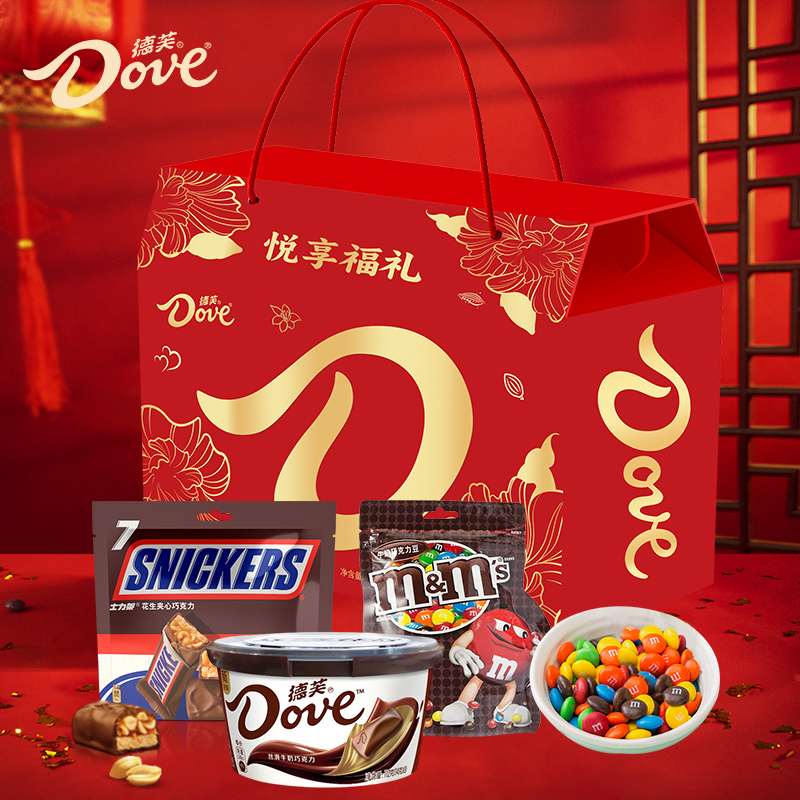 德芙悦享福礼巧克力礼盒412g