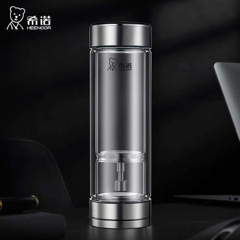 希诺新品磁吸式茶水分离玻璃杯男士高档双层送礼高硼硅商用茶水杯,餐饮具,玻璃杯,淘宝优惠券,粉丝福利购,淘宝优惠卷