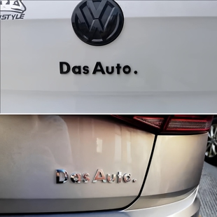 大众车标贴dasauto.车标高尔夫CC迈腾凌渡途观POLO捷达尾字母贴