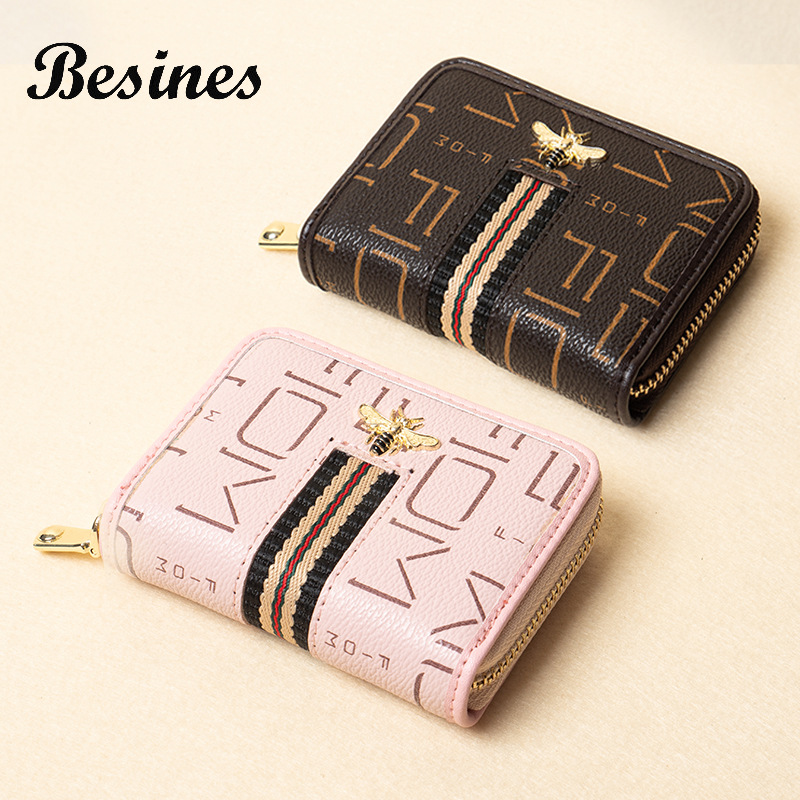 欧美时尚大容量风琴蜜蜂卡包