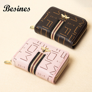 欧美时尚 大容量风琴蜜蜂卡包精致防盗刷防消磁跨境爆证件包