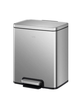 大容量厨房垃圾桶家用不锈钢脚踏式客厅大容量带盖脚踩25新款9361