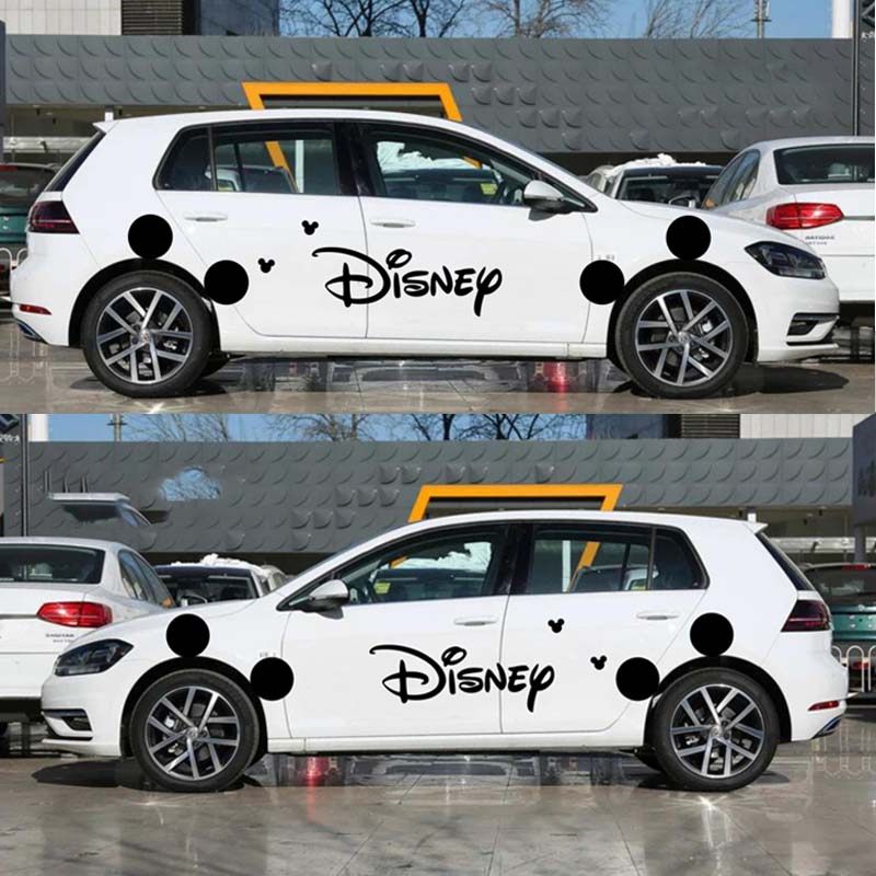 POLO车贴高尔夫知豆D1D2电动车F0卡通米奇贴纸大耳朵拉花