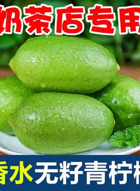 香水无籽青柠檬海南新鲜水果现摘子弹头一级皮薄小青柠奶茶店专用