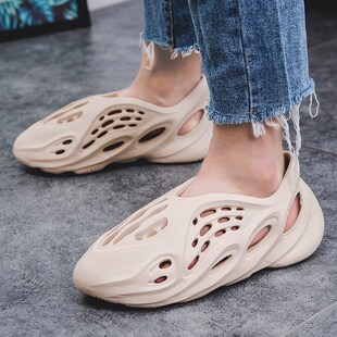 summer hole shoes women and men flat sandals big size 35-46