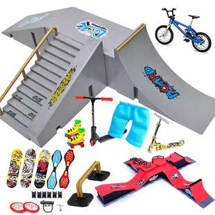 Tech Finger Skateboard Kit Finger Bike BMX Mini Two Wheel Sc