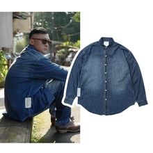 24SS水洗牛仔衬衫 MADNESS WASHED SHIRT 余文乐同款 男现货 DENIM