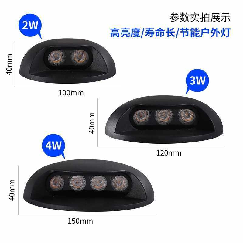 新款直销户外明装龟背灯甲板台阶楼梯24V趴地射灯防水单双侧透光L,家装灯饰光源,地埋灯,淘宝优惠券,粉丝福利购,淘宝优惠卷