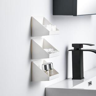 新款直销镜柜收纳盒分层收纳小物收纳置物架隔板下分类整理日式斜