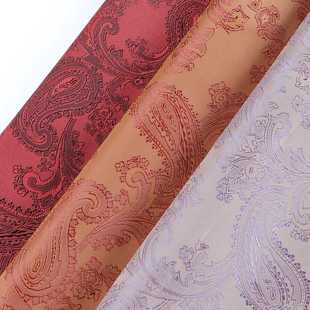 新款直销阳离子佩里斯腰果提花 双色琵琶花 风衣西装大衣夹克里布