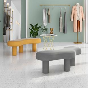 新款直销网红异形沙发轻奢服装店沙发弧形转角布艺沙发轻奢创意个