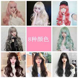 新款直销假发女长发套头长卷发大波浪蓬松自然网红可爱逼真微卷全