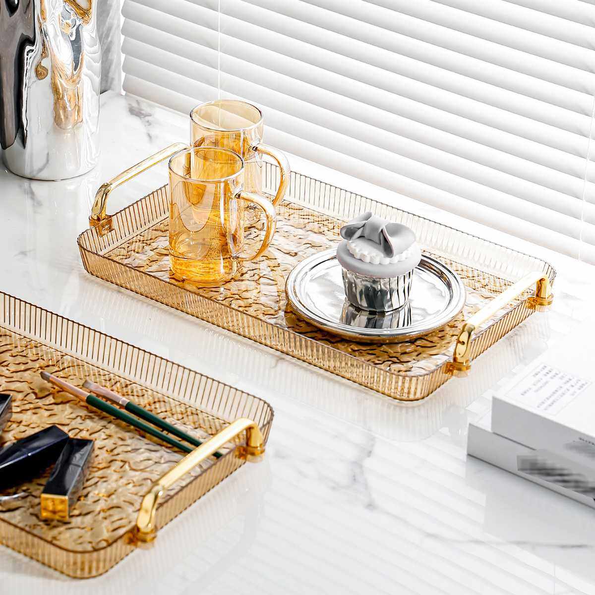 新款直销高颜值水杯托盘家用客厅茶杯茶盘桌面杯子收纳盘高级感餐,家居饰品,香薰托盘,淘宝优惠券,粉丝福利购,淘宝优惠卷