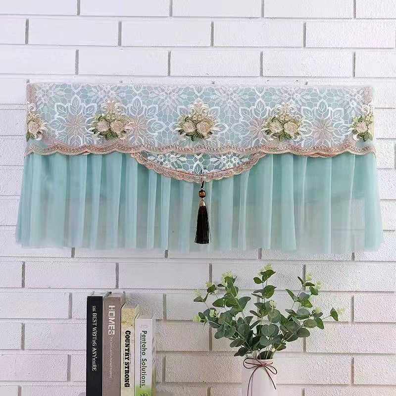 新款直销挂式空调防尘罩 现代简约开机全包空调套蕾丝挂机空调罩