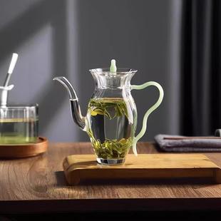 新款 绿茶 直销日式 耐高温玻璃壶水仙茶壶家用冷泡茶专用泡茶壶春季