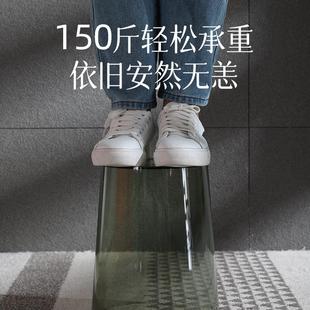 直销家用大号轻奢垃圾桶客厅创意PET透明垃圾筒办公室大容量 新款