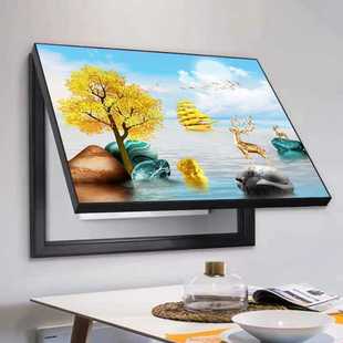 新款直销电表箱装饰画现代轻奢免打孔客厅挂画玄关开关盒遮挡箱电