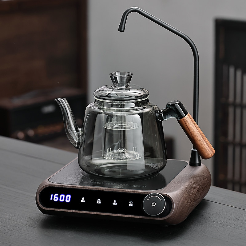 新款铝合金抽水自动上水电陶炉电热烧水煮茶炉玻璃蒸煮养生壶套装,餐饮具,煮茶炉,淘宝优惠券,粉丝福利购,淘宝优惠卷